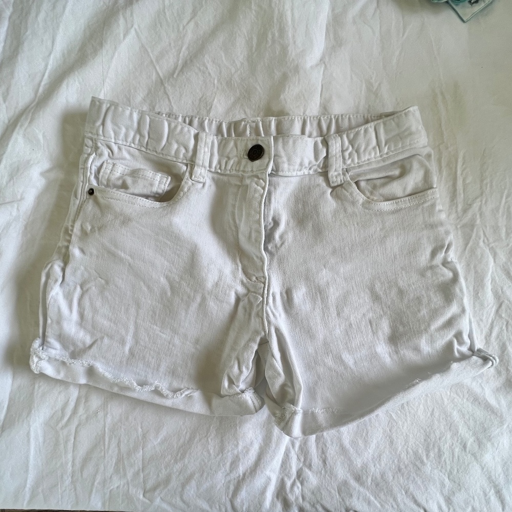 J Crew crewcuts size 12 white Girls' runaround denim short